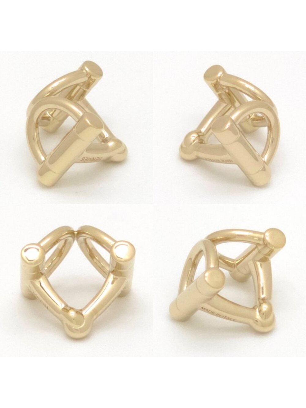 Hermes Scarf Ring Mini Double D Permabrass Twilly for Gavroche Bag Trifold Card - Picture 3 of 5